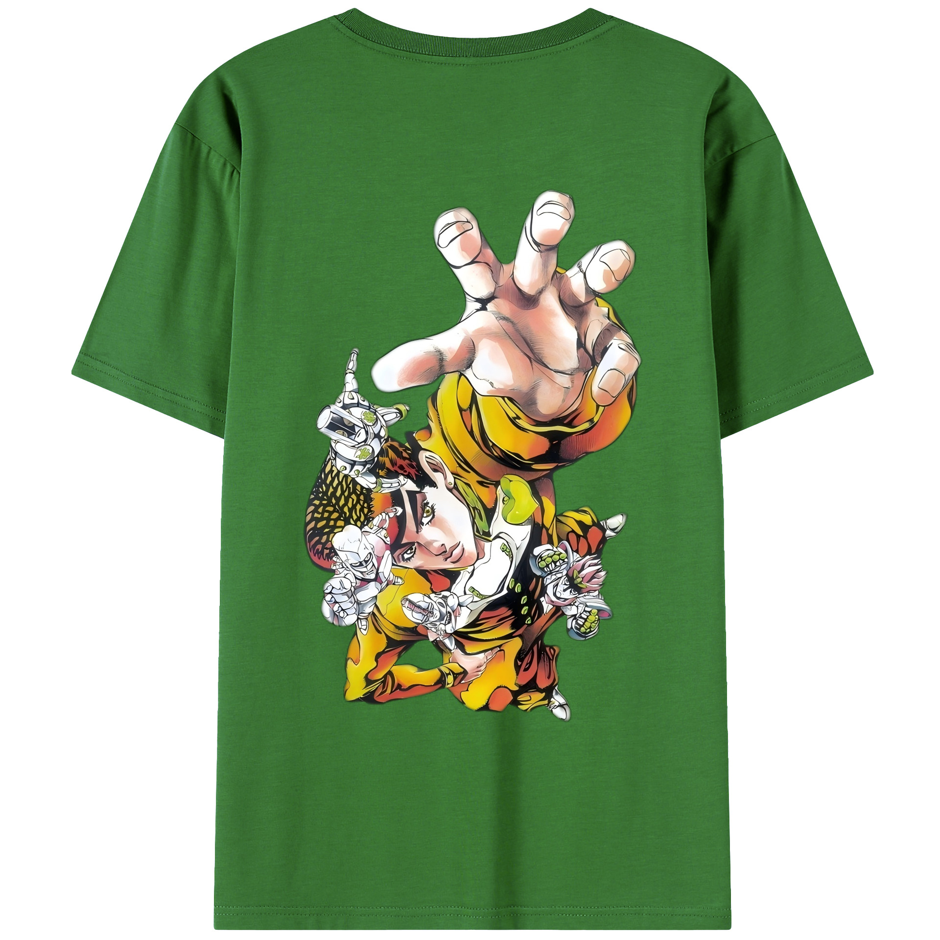 （画像用） ジョジョの奇妙な冒険 ひがしかた じょうすけ JoJo's Bizarre Adventure Higashikata Josuke レディース半袖Tシャツ(バックプリント)